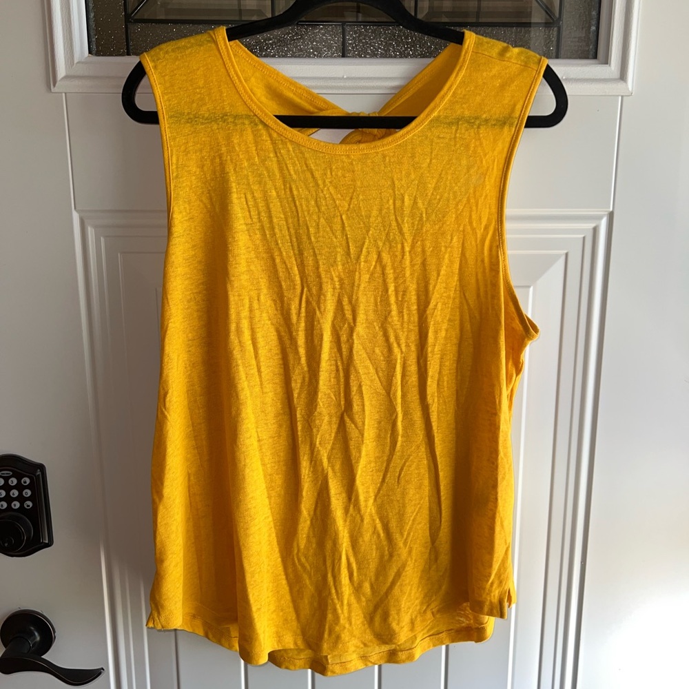 Old Navy Yellow Bow Tank Size Large